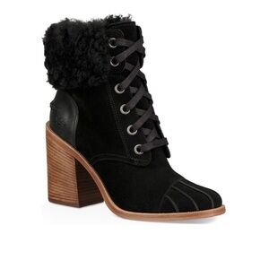 Ugg Jaxon High Heel Boot Black 7
